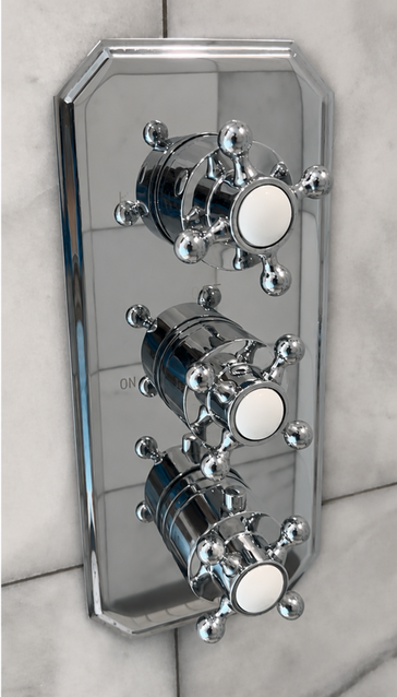 After photo of a glass shower door